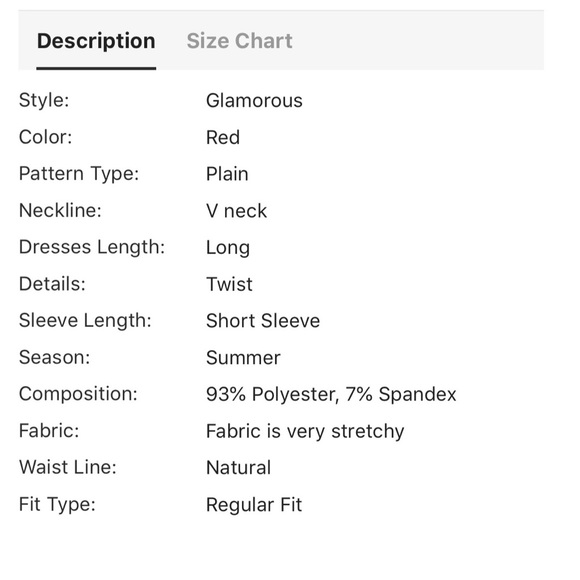 5⭐️ Eithne Glamorous Red Dress - Picture 4 of 4